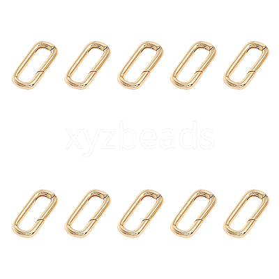 Brass Spring Gate Rings FIND-WH0127-90G-1