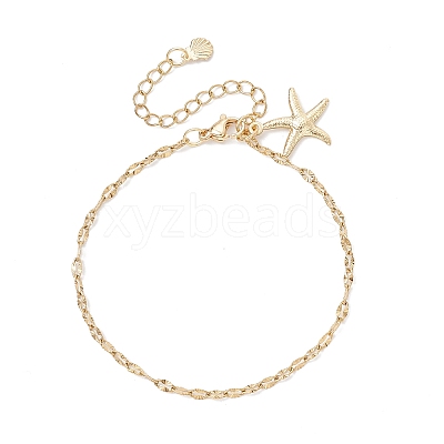 304 Stainless Steel Cable Chains Bracelets for Women BJEW-JB12448-02-1