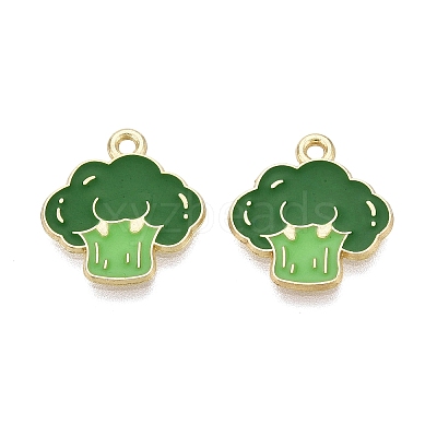 Alloy Enamel Pendants ENAM-Q003-16G-1