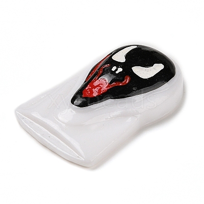 Ghost Mask Halloween Opaque Resin Decoden Cabochons RESI-R446-02B-1