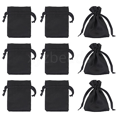 10Pcs Brocade Good Luck Fortune Drawstring Gift Blessing Bags PAAG-TADJ0001-01F-1