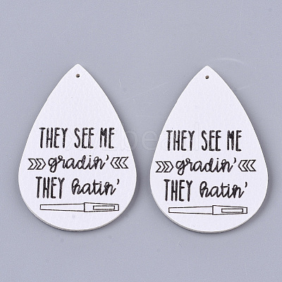PU Leather Big Pendants X-FIND-R072-10-B07-1