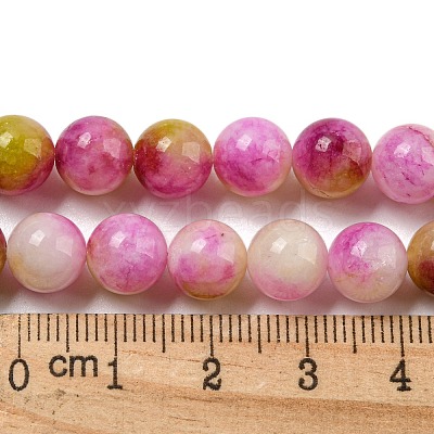 Natural Dyed Yellow Jade Beads Strands G-Q160-A01-01-1