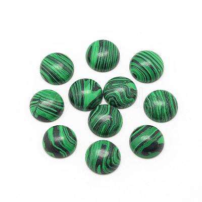 Synthetic Malachite Cabochons G-R416-20mm-38-1