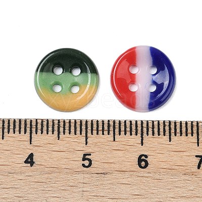 4-Hole Glass Buttons PORC-R010-01B-1