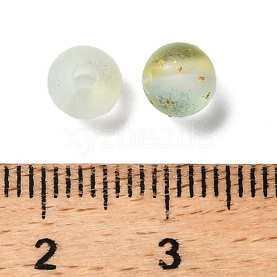 Frosted Transparent Acrylic Beads OACR-F013-12H-1