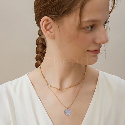 Black Lip Shell Pendants SHEL-S274-77-1