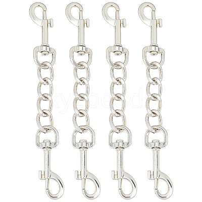 4Pcs Alloy Double Swivel Clasps FIND-GO0001-81P-1