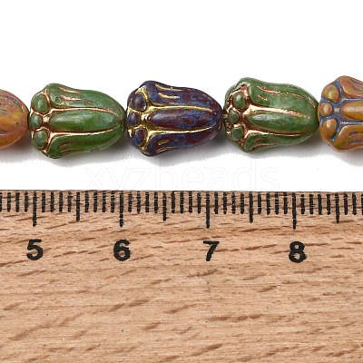 Painted Glass Beads Strands GLAA-Z021-16A-1