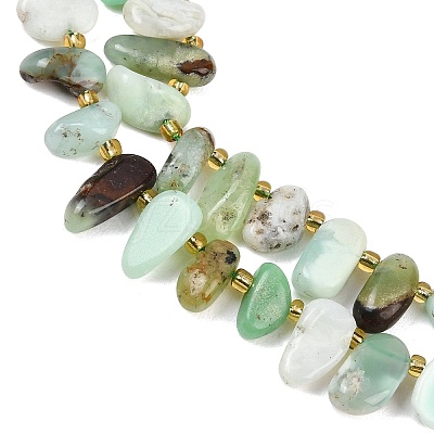 Natural Chrysoprase Beads Strands G-A296-02-1