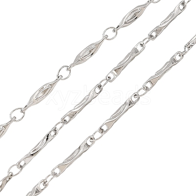 304 Stainless Steel Bar Link Chains CHS-K026-01C-P-1