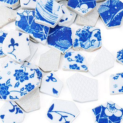 Porcelain Cabochons PORC-TA0001-74-1