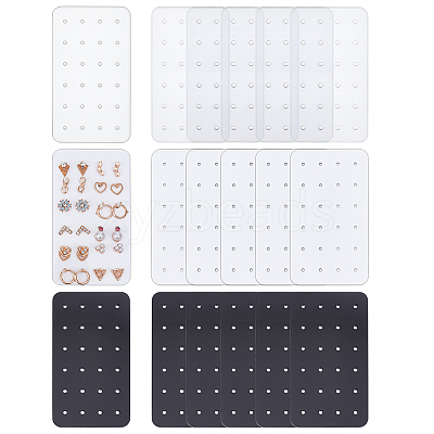 18Pcs 3 Colors Acrylic Earring Display Cards EDIS-WH0016-076-1