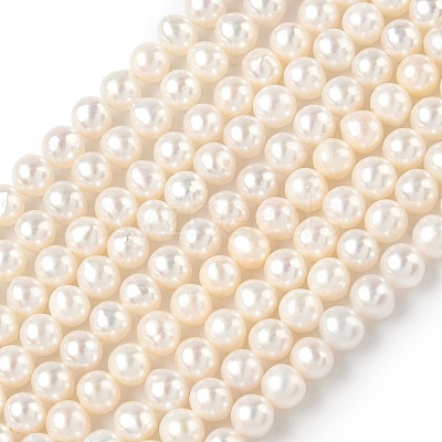 Natural Cultured Freshwater Pearl Beads Strands PEAR-C004-04-1