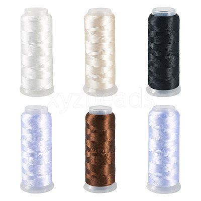 6Rolls 6 Colors Velour Yarn AJEW-TA0002-70C-1