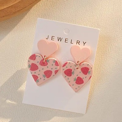 Acrylic Dangle Stud Earrings FS-WG1A271-01-1