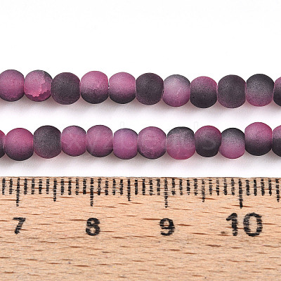 Crackle Glass Beads Strands GLAA-N009-4mm-09-1
