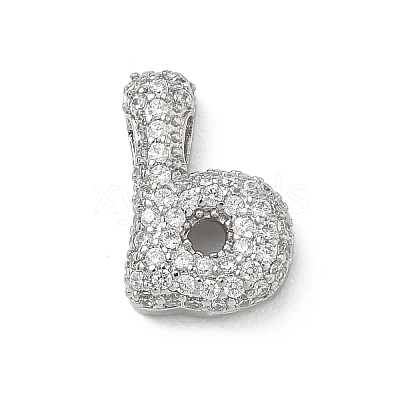 Brass Micro Pave Cubic Zirconia Pendants KK-A300-02P-B-1