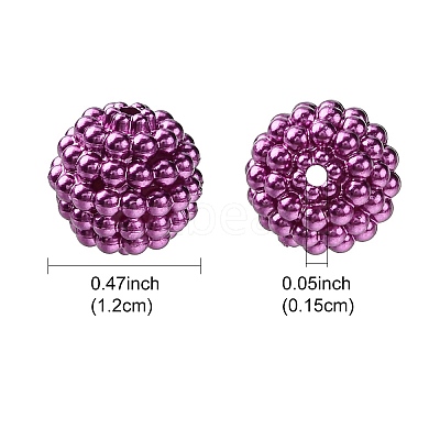 Imitation Pearl Acrylic Beads OACR-FS0001-45G-1