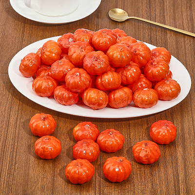 Mini Foam Imitation Pumpkin DJEW-WH0063-36-1