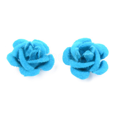 Flocky Aluminum Beads FALUM-S001-001J-1