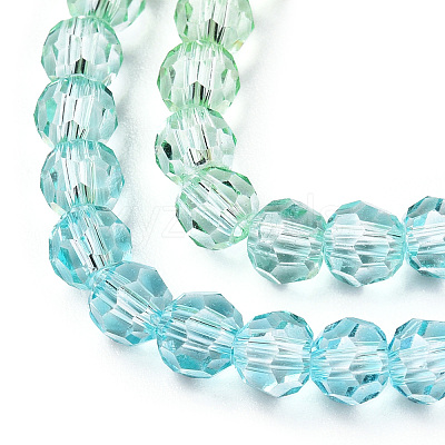 Transparent Glass Beads Strands GLAA-E036-07Y-1