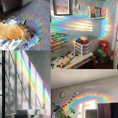 Rainbow PVC Laser Adhesive Stickers DIY-WH0273-51-1
