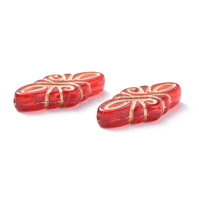 Plating Acrylic Beads X-OACR-P007-04-1
