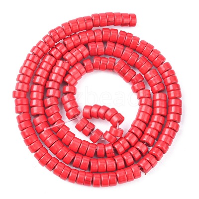 Synthetic Turquoise Beads Strands TURQ-G110-6x3mm-01-1
