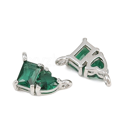 Brass Pave Cubic Zirconia Charms CU-CBA6A75-04P-04-1