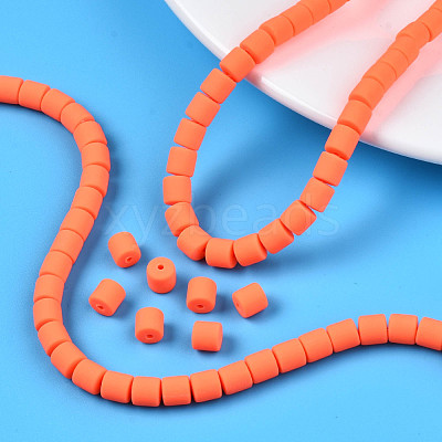 Handmade Polymer Clay Bead Strands CLAY-ZX006-01O-1