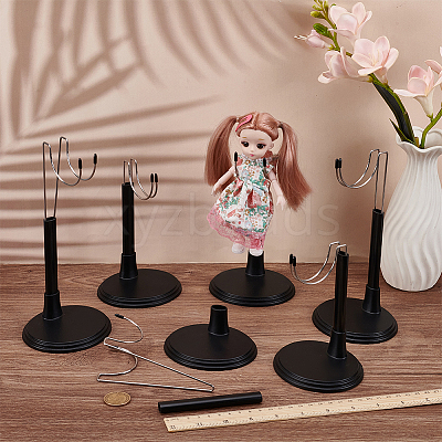 Stainless Steel Doll Stands ODIS-WH0025-252-1