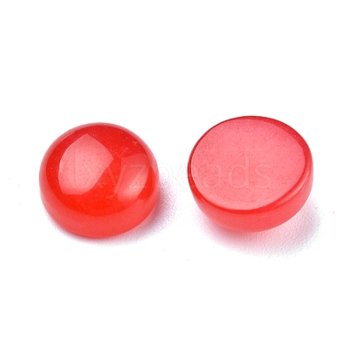 Natural Jade Cabochons G-P393-R66-8MM-1