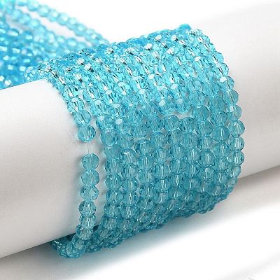 Transparent Glass Beads Strands EGLA-A035-T3mm-D08-1