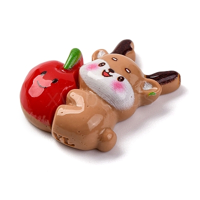Sandy Brown Christmas Theme Resin Cabochons RESI-R451-01I-1