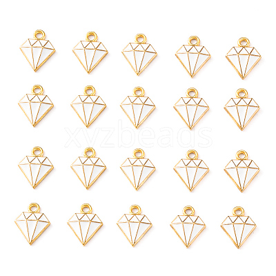 20Pcs Light Gold Alloy Enamel Charms ENAM-YW0001-36C-1