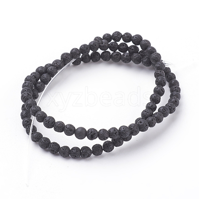 Natural Lava Rock Beads Strands g434-7-1