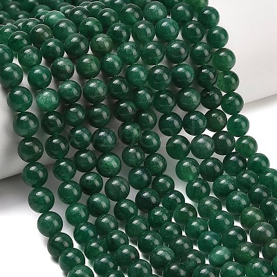 Natural Fuchsite Beads Strands G-L661-B01-8mm-B-1