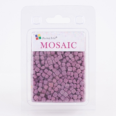 Glass Mosaic Tiles Cabochons GLAA-G072-04Y-1