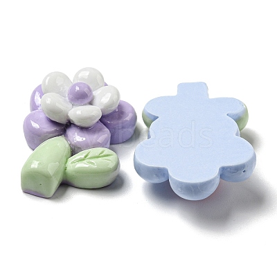 Opaque Resin Decoden Cabochons RESI-F052-B06-1
