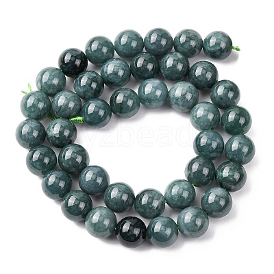 Natural Blue Jade Beads Strands G-H341-10mm-02-1