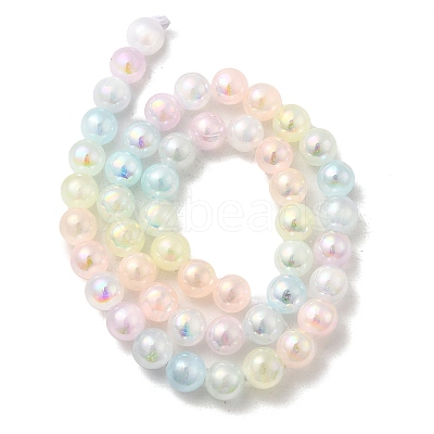 Plating Natural Selenite Beads Strands G-G120-A01-02-05-1