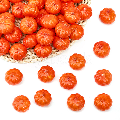 Mini Foam Imitation Pumpkin DJEW-WH0063-36-1