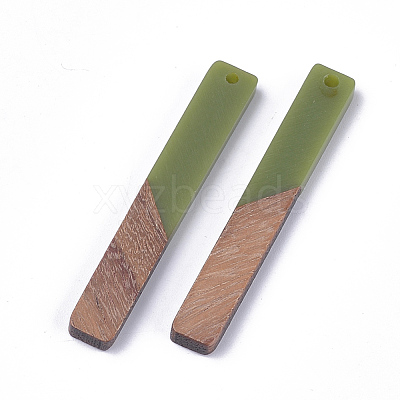 Resin & Walnut Wood Big Pendants RESI-S358-39D-1