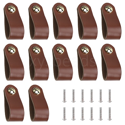12 Sets Leather Handle DIY-GF0004-64-1