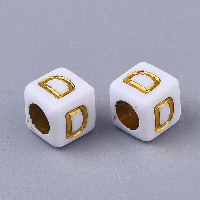 Plating Acrylic Beads SACR-S297-09D-1