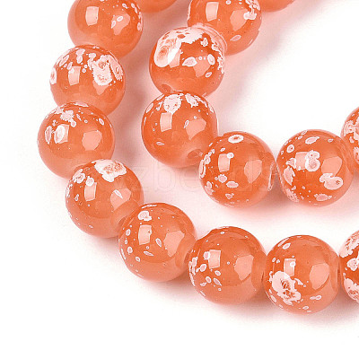 Baking Paint Glass Beads X1-DGLA-N015-10mm-04-1