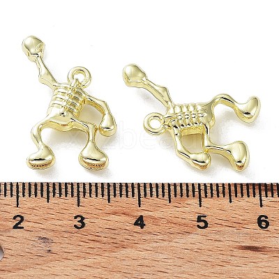Rack Plating Alloy Pendants PALLOY-Q458-09G-1