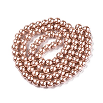 Baking Paint Glass Pearl Round Bead Strands X-HY-Q003-10mm-11-1