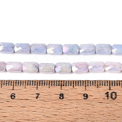 Anti-Tarnish Electroplate Glass Beads Strands GLAA-T025-29E-1
